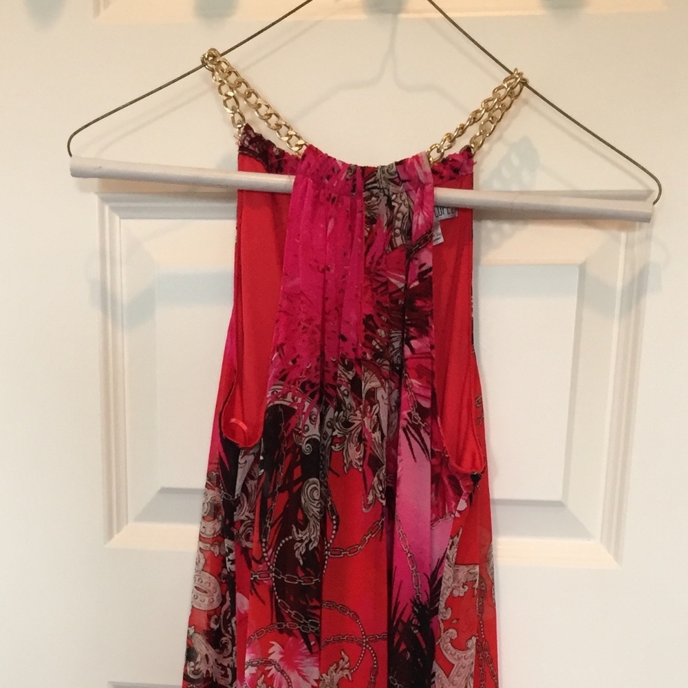 Red Jennifer Lopez Hight Low Dress